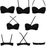 Ultimate Versatility:Black Seamless Strapless Multi-Way Bra - Image 17