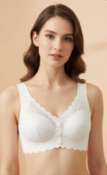 Elegant Lace Front-Open Bra - Image 2