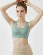 Front-Fastening Comfort Bra with Breathable Mesh & Lace - Image 6