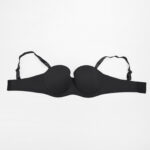 Ultimate Versatility:Black Seamless Strapless Multi-Way Bra - Image 3